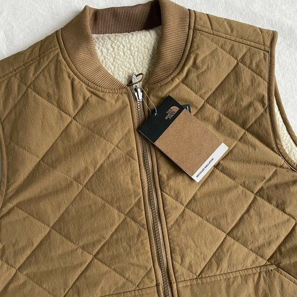 NWT The North Face TNF Cuchillo Insulated Water Resistant Vest Aviator Brown XL - Picture 2 of 6